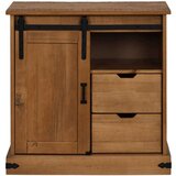 vidaXL Bivak HALDEN z drsnimi vrati 80x40x80 cm Masivni les | Shoptok.si