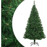 vidaXL Umjetno božićno drvce s gustim granama zeleno 180 cm PVC | shoptok.hr