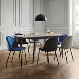 Bessagi Home stol selina, črna, žamet | Shoptok.si