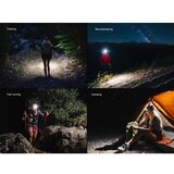 Fenix HM55RABL - LED prigušiva punjiva čelna lampa LED/USB 1600mAh IP68 1200lm 141,2 h crna | Eponuda.com