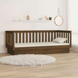  Dnevna postelja medeno rjava 90x200 cm trdna borovina, (20724518) | Shoptok.si