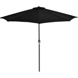  Balkonski suncobran crni 270 x 144 x 222 cm polukružni | shoptok.hr