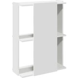 vidaXL Knjižna omara 3-nadstropna bela 60x30x80 cm inž. les | Shoptok.si