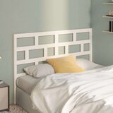  Posteljno vzglavje belo 141x4x100 cm trdna borovina, (20648347) | Shoptok.si