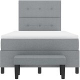  Krevet s opruga kutije Svijetlo siva 120 x 190 cm tkanina | shoptok.hr