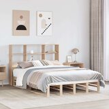 vidaXL Knjižna postelja brez vzmetnice 135x190 cm trden les | Shoptok.si