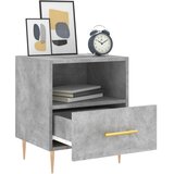  Noćni ormarići 2 kom boja betona 40x35x47,5cm konstruirano drvo | shoptok.hr