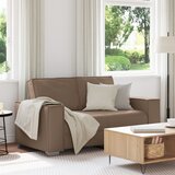 vidaXL Dvosedežna kavč Cappuccino 120 cm iz umetnega usnja | Shoptok.si