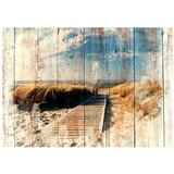  Samoljepljiva foto tapeta - Wooden Beach 98x70 | shoptok.hr