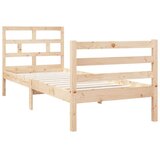  Posteljni okvir iz trdnega lesa 75x190 cm 2FT6, (20903693) | Shoptok.si