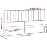  Tapecirani uzglavlje s uzglavljem Smeđa i tamno siva 180 cm | shoptok.hr