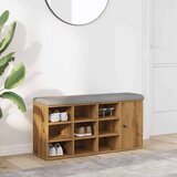  Klupa za cipele obrtnički hrast 102x32x50 cm izrađeno drvo | shoptok.hr