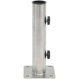  Baza suncobrana za stup Ø 38/48 mm srebrna čelična | shoptok.hr