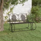 vidaXL gugalna klop za 2 osebi 113 cm črno jeklo | Shoptok.si