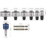 Bosch PROFESSIONAL komplet HSS-BiM kronskih žag za kovino, 2608594474 | Shoptok.si