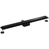  2 u 1 odvod za tuš Crna 100 cm Nehrđajući čelik 304 | shoptok.hr