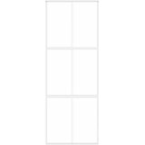  Klizna vrata bijela 76x205 cm od kaljenog stakla i aluminija | shoptok.hr