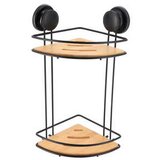 Tendance dvostruka ugaona vakum polica 20x20x38cm bambus/metal | ePonuda.com