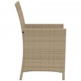  3-dijelni bistro set s jastucima miješane bež boje poliratan | Eponuda.com