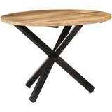 vidaXL Jedilna miza okrogla 100x100x75 cm robusten mangov les | Shoptok.si