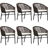  7-dijelni vrtni blagovaonski set smeđi | shoptok.hr