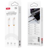XO USB kabal NBQ302AB Type C – Type C 60W 1m White Cijene