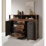 MID.YOU KOMODA, antracit, stari hrast | Shoptok.si