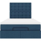  Otomanski krevet madracem i LED plava 120x190 cm tkanina | Eponuda.com