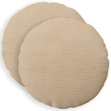  Presvlaka za jastuk 2 pcs HEERLEN Sivosmeđa Ø 60 cm Kord | shoptok.hr
