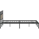 vidaXL Posteljni okvir brez vzmetnice hrast 160x200 cm inženirski les | Shoptok.si