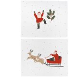 Butter Kings Tekstilni podmetač 2 kom s božićnim motivom 35x47 cm Happy Santa – | shoptok.hr