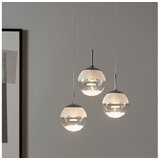 Eglo montio 1 visilica/3, led, 3x5w, prom 400, krom/staklo prozirno | shoptok.hr