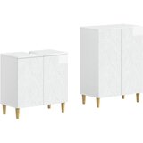  Set kupaonskih ormara od 2 dijela DELFT Bijela visokog sjaja | shoptok.hr