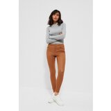 Marisse Waxed Slim-Fit Trousers Z-Sp-3611 Caramel u