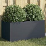 Maison Chic Cvetlično korito - Cvetlični Lonec antracit 62x30x29 cm jeklo, (21790257) | Shoptok.si