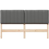  Tapecirani uzglavlje s uzglavljem Smeđa i svijetlosiva 160 cm | shoptok.hr