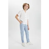 Defacto Boy's Standard Leg Linen Blended Trousers