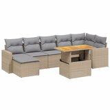 Maison Chic Seti vrtnega pohištva - Vrtna garnitura - Vrtni pohištvo set 8-delna z blazinami bež poli ratan, (21801161) | Shoptok.si