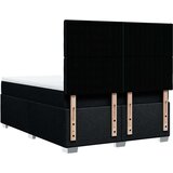 vidaXL Krevet s oprugama i madracem crni 140x200 cm od tkanine | shoptok.hr
