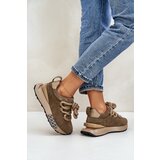 Boto Women's Suede Sneakers On Platform With Thick Lacing Artiker | shoptok.hr