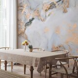  Foto tapeta - White Stone - Elegant Marble With Golden Highlights 250x175 Vodootporna | shoptok.hr