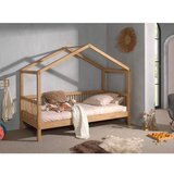 Vipack Dječji krevet od punog hrasta u obliku kućice 90x200 cm u prirodnoj boji Forrest – | shoptok.hr