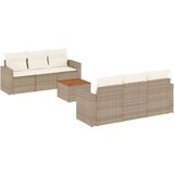  7-dijelni set vrtnih sofa od poliratana s jastucima bež | shoptok.hr