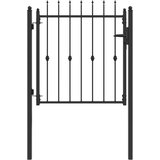  Ogradna vrata HORST 100 x 100 cm Metal Crna Može se zaključati | shoptok.hr