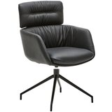 Dieter Knoll NASLANJAČ, kovina, usnje črna | Shoptok.si