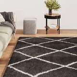 vidaXL Košata preproga krem in antracitna 80x150 cm | Shoptok.si