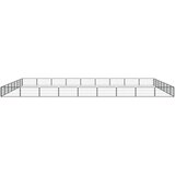  Ograda za pse s 32 panela crna 100 x 50 cm čelik obložen prahom | Shoptok.si