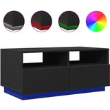  The Living Store Klubska mizica z LED lučkami črna 90x49x40 cm - Klubska Mizica, (21498613) | Shoptok.si