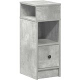 vidaXL Noćni ormarić s ladicom beton siva 25x31x66 cm | shoptok.hr