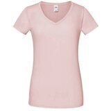 Fruit Of The Loom Pudrowa koszulka damska Iconic Vneck | shoptok.hr